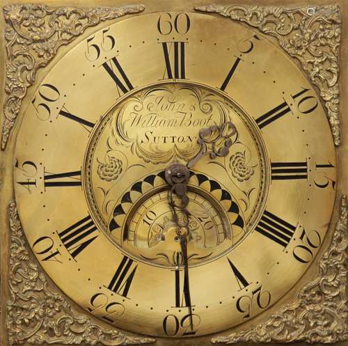 An 18th century oak cased thirty hour clock signed 'John & W...