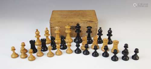 A German Schachklub chess set, early 20th century, of typica...