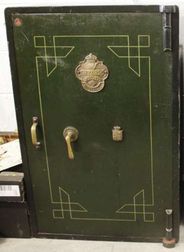 A late 19th century floor standing safe, by E Hipkins & Co, ...
