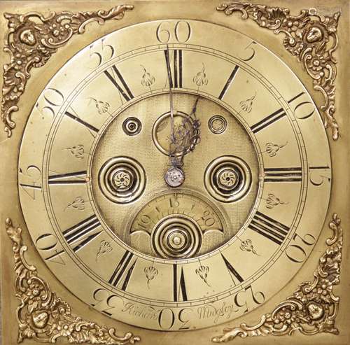 A mid 18th century oak cased thirty hour longcase clock by '...