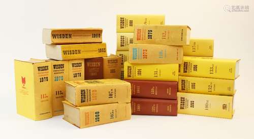 Twenty six volumes of Wisden Cricketer's Almanack, comprisin...