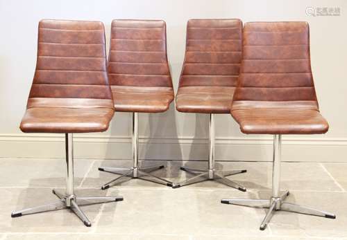 A set of nine 'PR' Danish design chairs, mid 20th century, e...