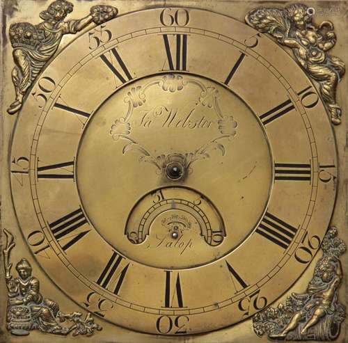 A mid 18th century oak cased thirty hour longcase clock, sig...