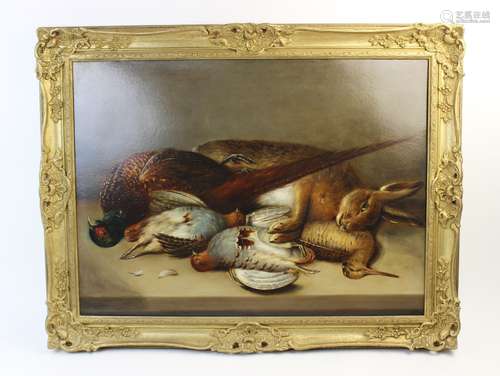 J. Coleman (English school, 19th century), A still life of d...