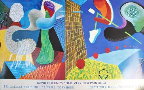 A David Hockney exhibition poster for the 'Some Very New Pai...