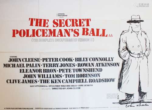 A vintage quad movie poster for the 'The Secret Policeman's ...