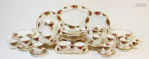 A Royal Albert part service in the 'Old Country Roses' patte...