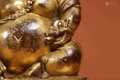 chinese gilt bronze buddha statue