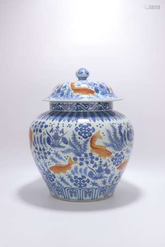 chinese blue and white  porcelain pot