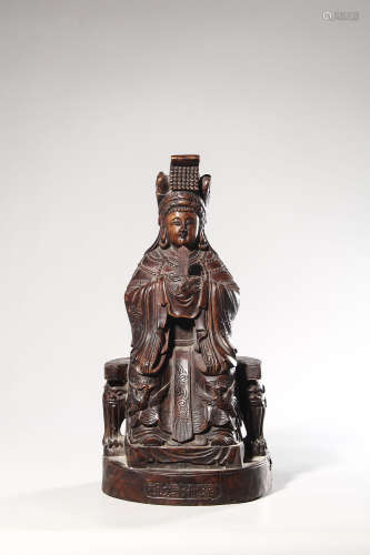 chinese boxwood buddha statue