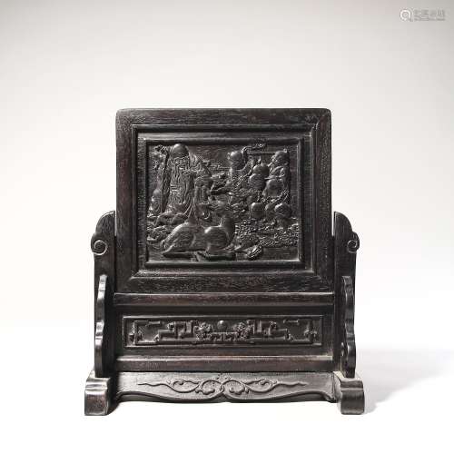 chinese red sandalwood table screen