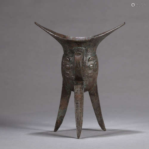 A Chinese Bronze Ritual Vessel  JUE