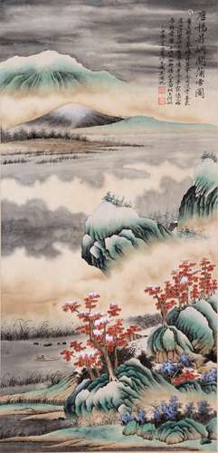 A CHINESE PAINTING AND CALLIGRAPHY