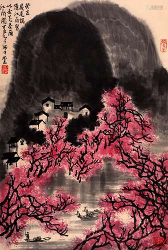 A CHINESE PAINTING AND CALLIGRAPHY