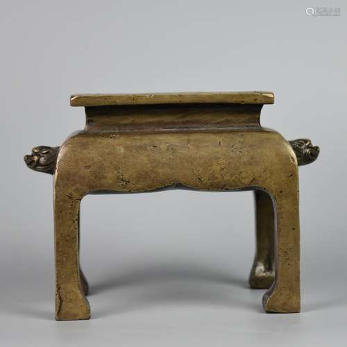 A CHINESE BRONZE INCENSE BURNER