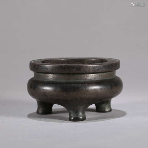 A CHINESE BRONZE INCENSE BURNER