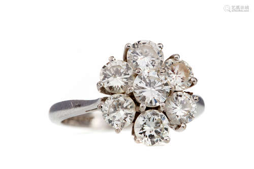 A DIAMOND CLUSTER RING BY GRAFF