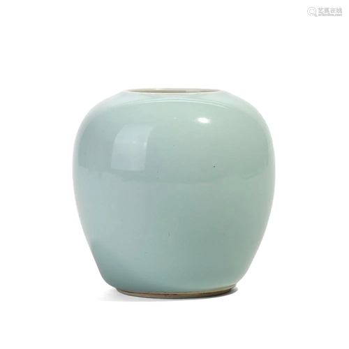 A CELADON-GLAZED WATERPOT