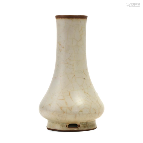 A 'GE' VASE WITH STRAIGHT NECK