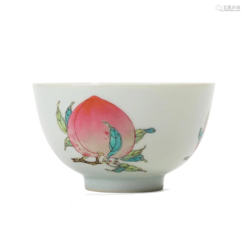 A FAMILLE-ROSE 'PEACH' BOWL