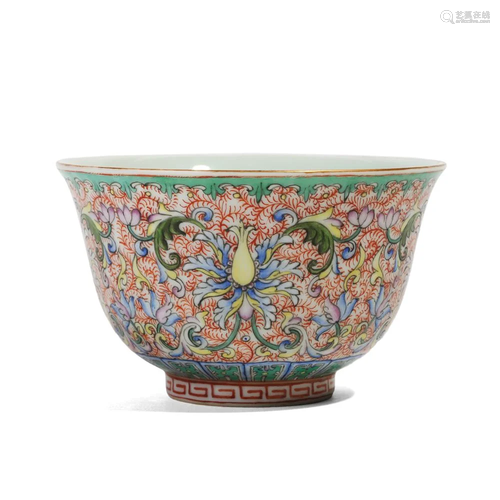 A FAMILLE-ROSE 'FLOWERS' BOWL