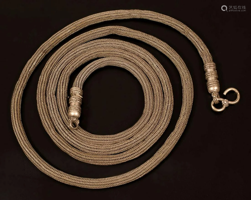 A massive woven Silver belt - Yemen - 20th century