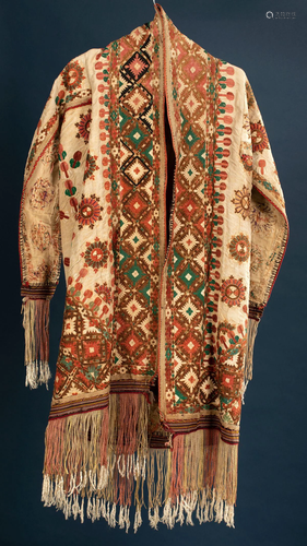 A quality embroidered robe - Turkestan - 19th century