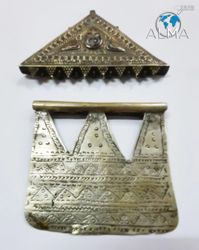 A lot of two silver amulets - Caucasus and North Africa