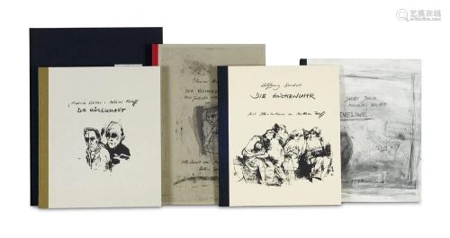 Sammlung von 7 Künstlerbüchern von Mathias