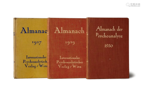Almanach der Psychoanalyse 1927, 1929 und 1930. 3