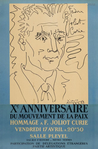 Picasso, Pablo X Anniversaire du Mouvement de la Paix.