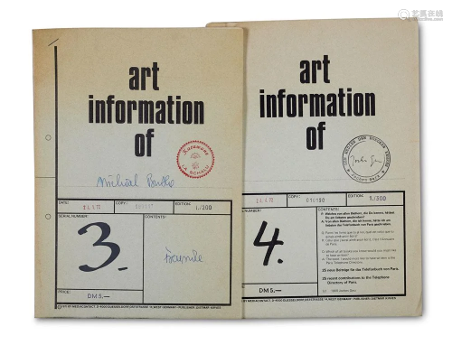 Art information. Hg. von Dietmar Kirves. Nr. 3-4. Mit