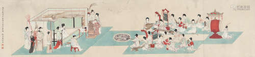 李秋君（1899～1973） 合乐图 镜心 设色纸本