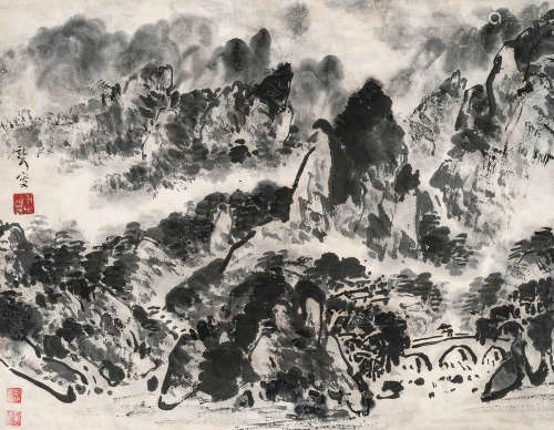 林散之（1898～1989） 山水 镜心 水墨纸本