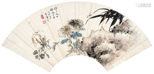 王雪涛（1903～1982） 秋菊 镜心 设色纸本