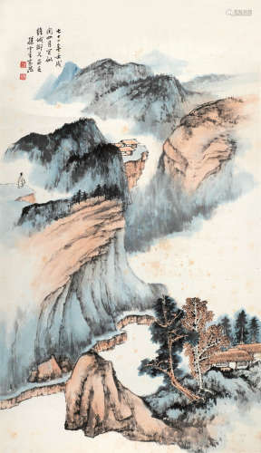 孙云生（1918～2000） 山水 立轴 设色纸本