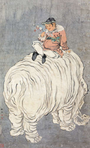 王元勋（1728～1807） 万象回春 立轴 设色纸本