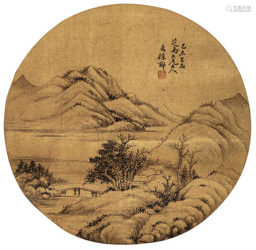 徐郙（1838～1907） 山水 镜心 水墨笺本