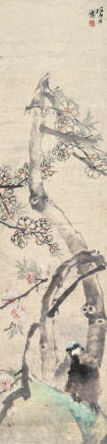任伯年（1840～1896） 幽禽图 立轴 设色纸本