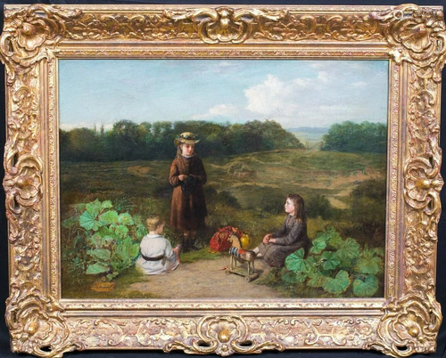 Cabbage Patch Landscape Oil Painting