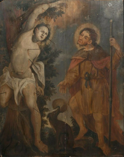 St. Sebastian & St. Roch Oil Painting