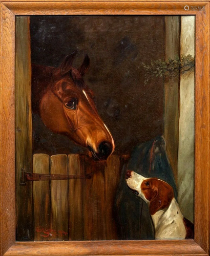 Stable Friends Oil Painting