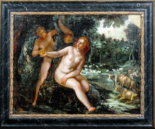 Adam & Eve Oil Painting