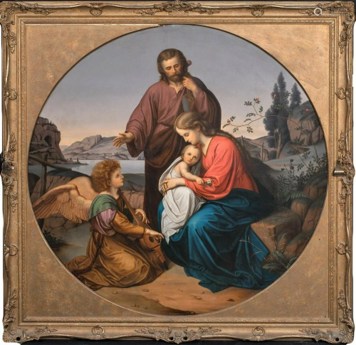 Mary, Christ & Joseph Oil Painting