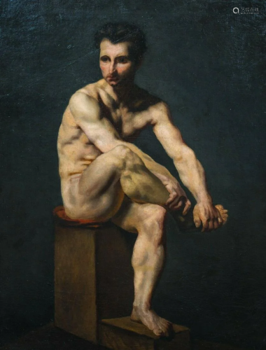 Nude Male Oil Painting