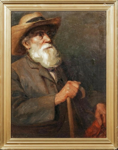 Portrait Of Impressionist Artist Oil Painting