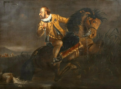 Civil War Royalist Oil Painting