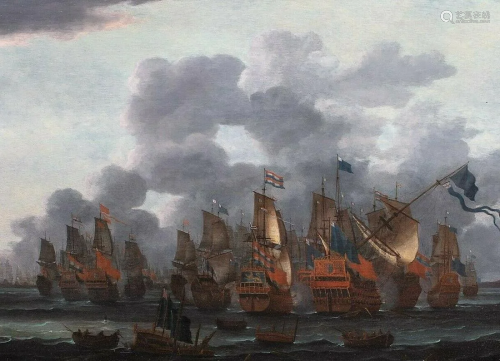 The Battle Of Texel Oil Painting