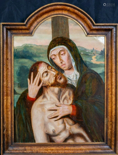 Virgin Mother & Christ Oil Painting