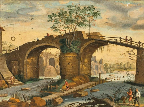 Ruins Landscape Oil Painting